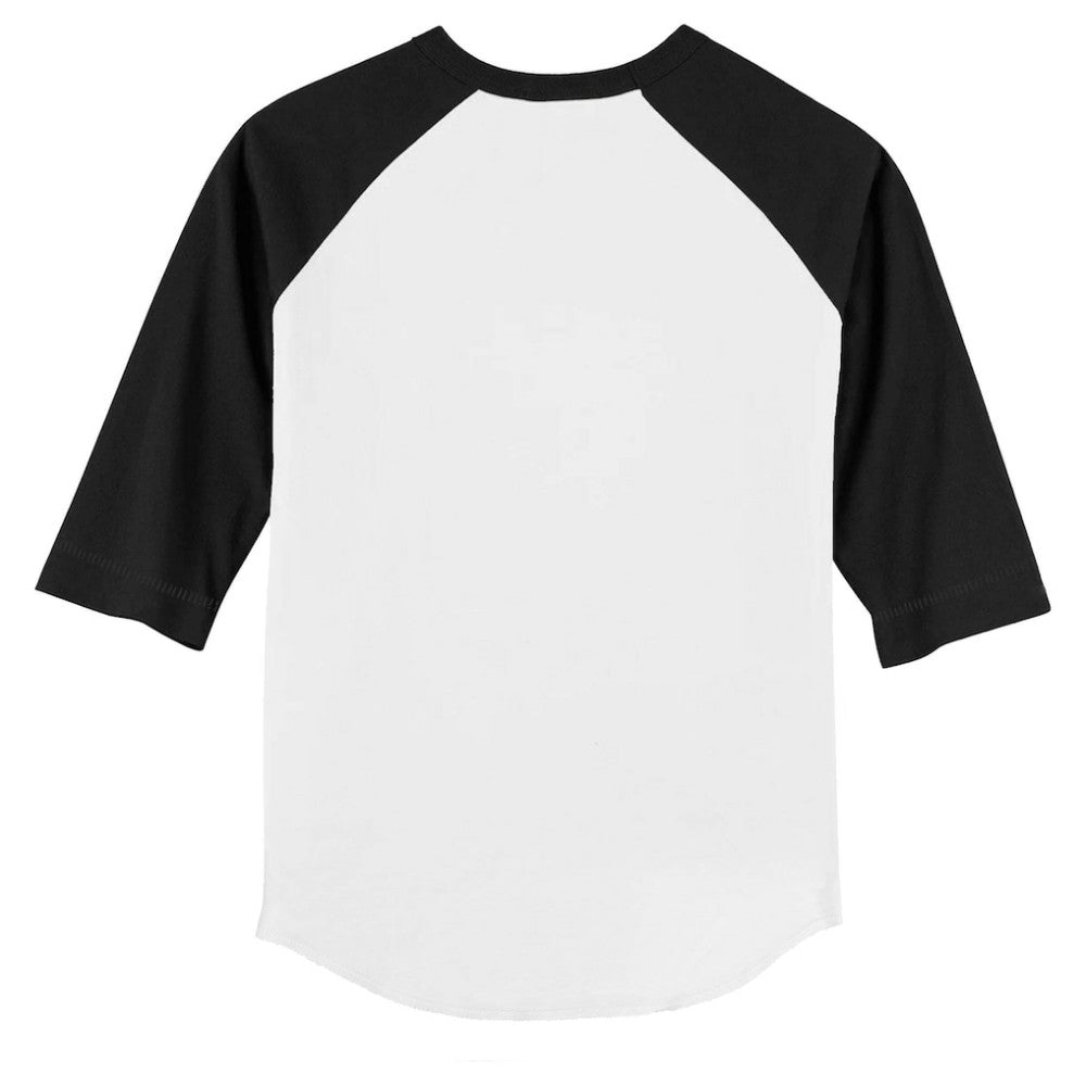 Pittsburgh Pirates Tiny Turnip Youth Base Stripe 3/4-Sleeve Raglan T-Shirt - White/Black T-shirts