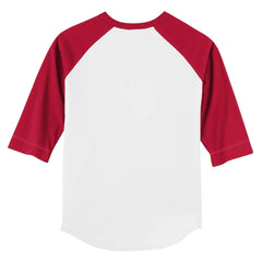 Boston Red Sox Tiny Turnip Youth Baseball Cross Bats 3/4-Sleeve Raglan T-Shirt - White/Red T-shirts