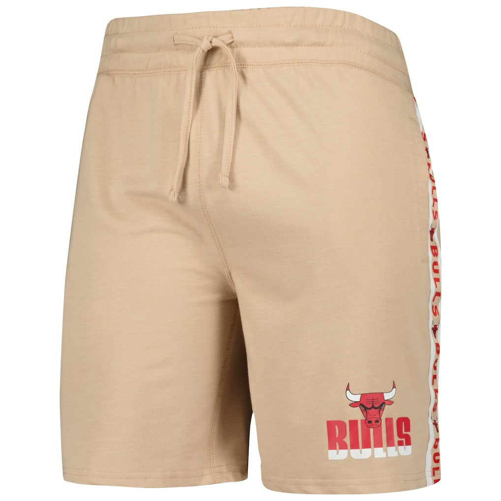 Chicago Bulls Concepts Sport Team Stripe Shorts Tan