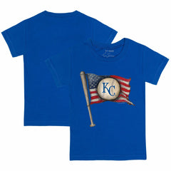 Kansas City Royals Tiny Turnip Youth Baseball Flag T-Shirt - Royal T-shirts