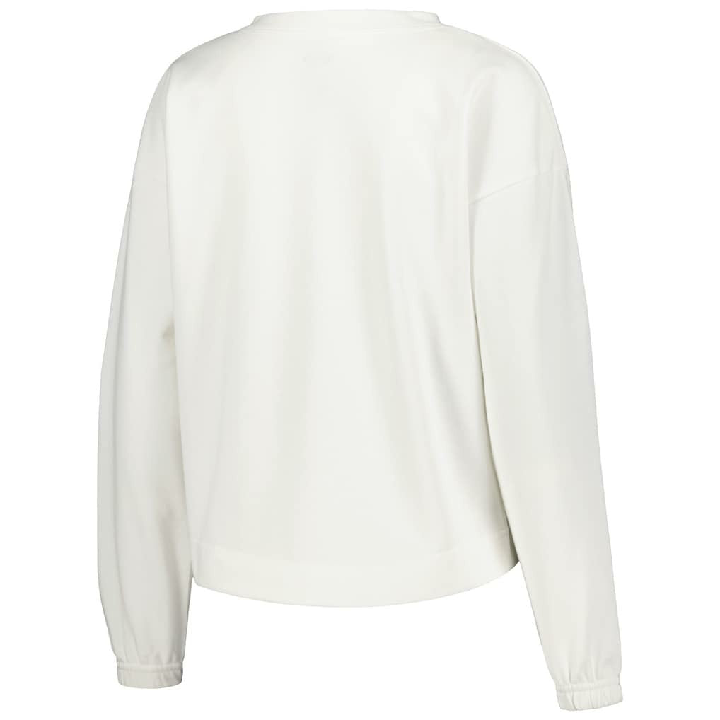 Brooklyn Nets Concepts Sport Women's Sunray Notch Neck Long Sleeve Top White