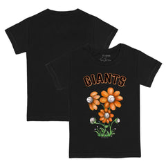 San Francisco Giants Tiny Turnip Youth Blooming Baseballs T-Shirt - Black T-shirts