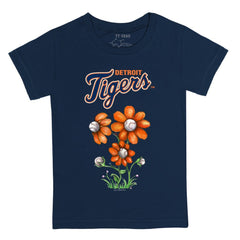 Detroit Tigers Tiny Turnip Youth Blooming Baseballs T-Shirt - Navy T-shirts