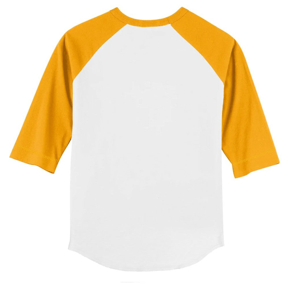San Diego Padres Tiny Turnip Youth Blooming Baseballs 3/4-Sleeve Raglan T-Shirt - White/Gold T-shirts