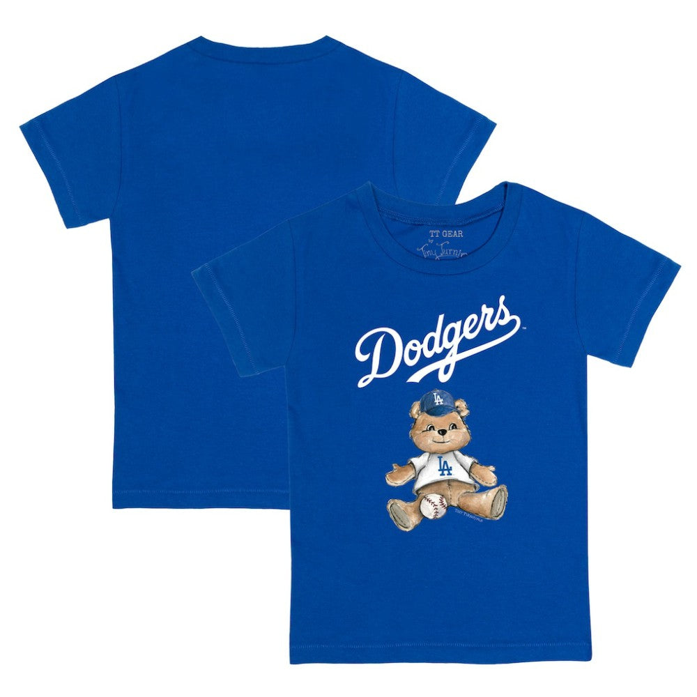 Los Angeles Dodgers Tiny Turnip Youth Teddy Boy T-Shirt - Royal T-shirts