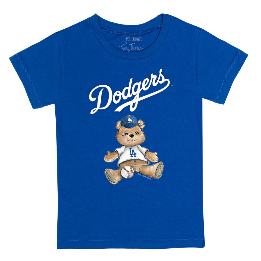 Los Angeles Dodgers Tiny Turnip Youth Teddy Boy T-Shirt - Royal T-shirts