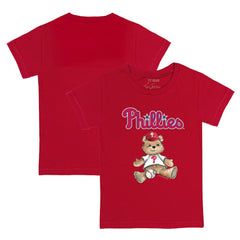 Philadelphia Phillies Tiny Turnip Youth Teddy Boy T-Shirt - Red T-shirts