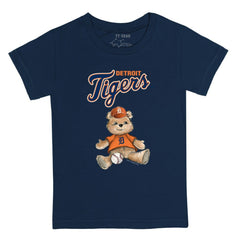 Detroit Tigers Tiny Turnip Youth Teddy Boy T-Shirt - Navy T-shirts