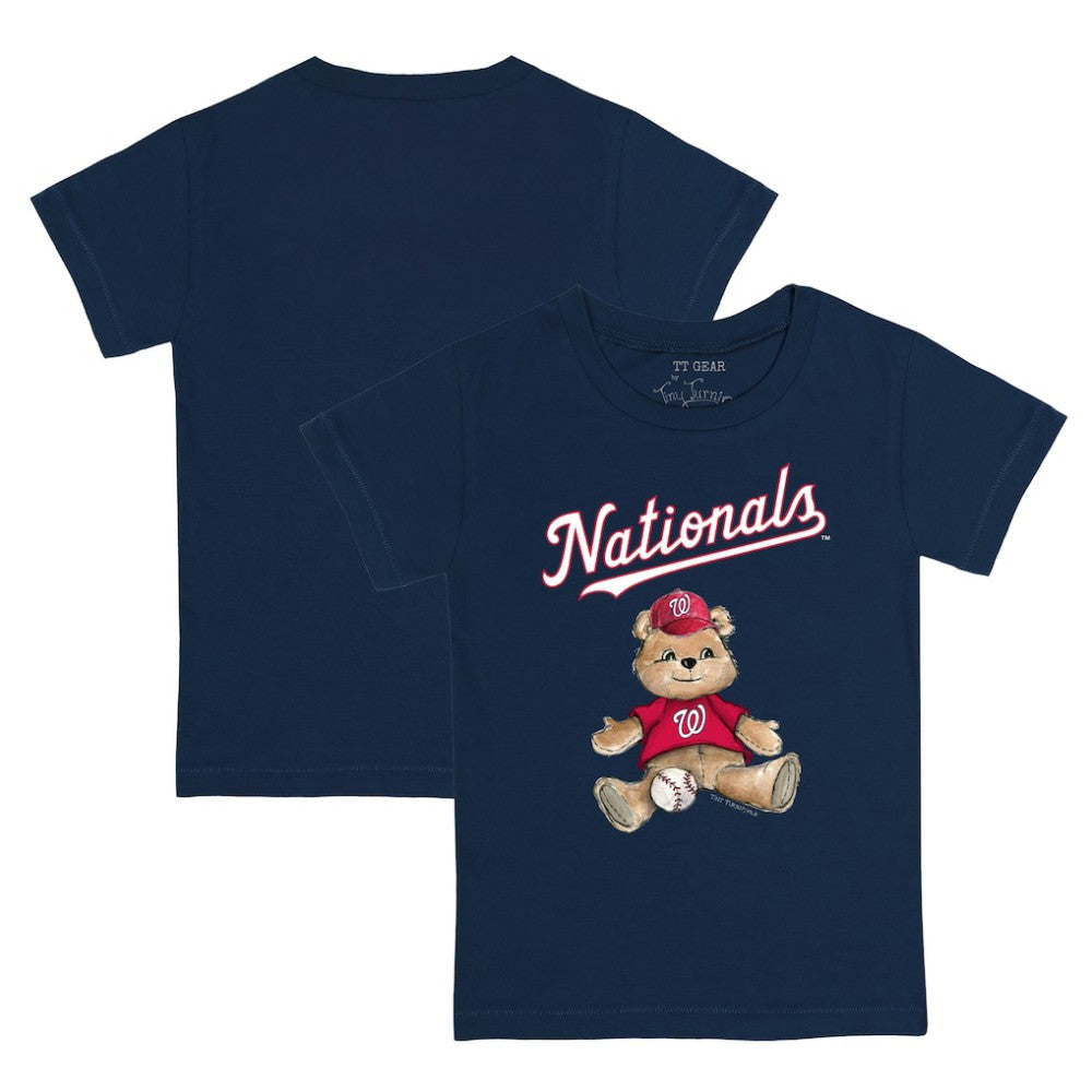 Washington Nationals Tiny Turnip Youth Teddy Boy T-Shirt - Navy T-shirts