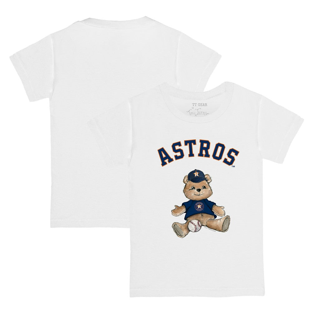 Houston Astros Tiny Turnip Youth Teddy Boy T-Shirt - White T-shirts