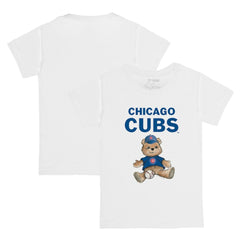 Chicago Cubs Tiny Turnip Youth Teddy Boy T-Shirt - White T-shirts