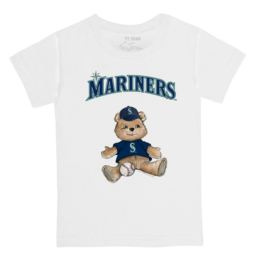 Seattle Mariners Tiny Turnip Youth Teddy Boy T-Shirt - White T-shirts