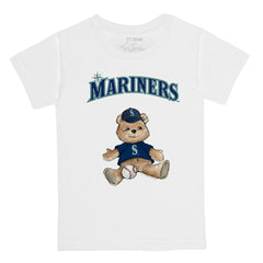 Seattle Mariners Tiny Turnip Youth Teddy Boy T-Shirt - White T-shirts