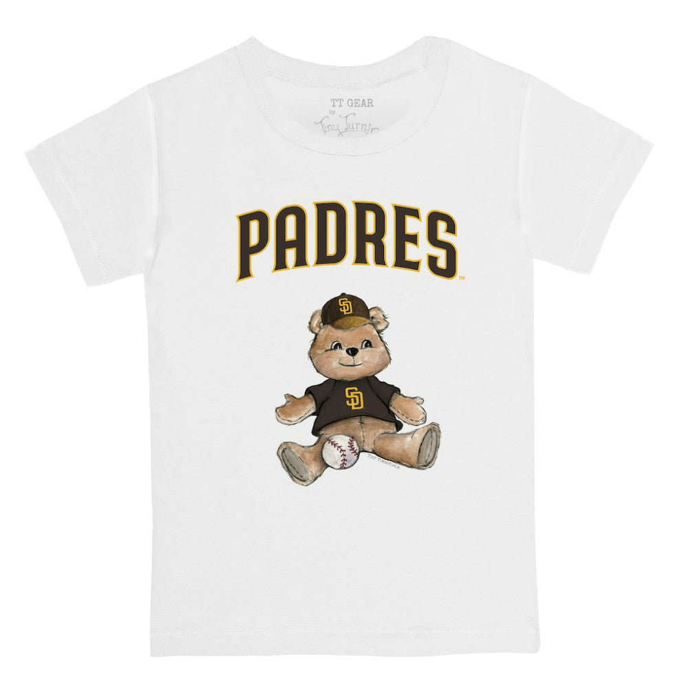 San Diego Padres Tiny Turnip Youth Teddy Boy T-Shirt - White T-shirts