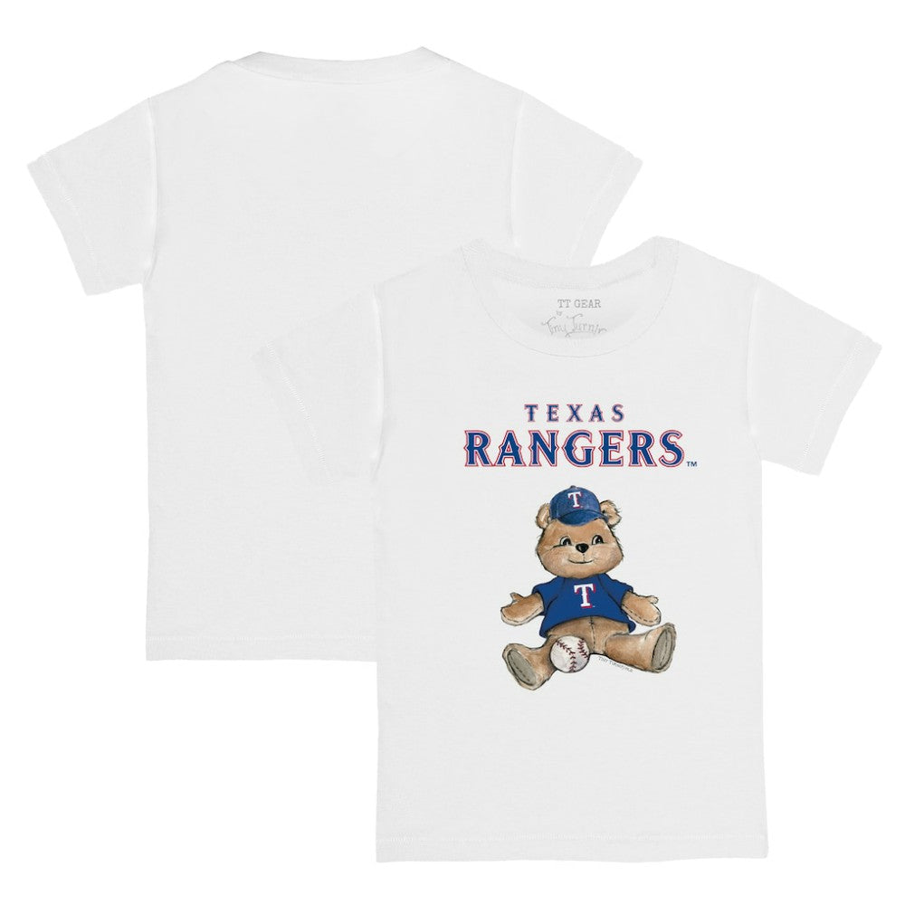 Texas Rangers Tiny Turnip Youth Teddy Boy T-Shirt - White T-shirts