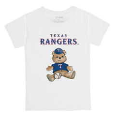 Texas Rangers Tiny Turnip Youth Teddy Boy T-Shirt - White T-shirts