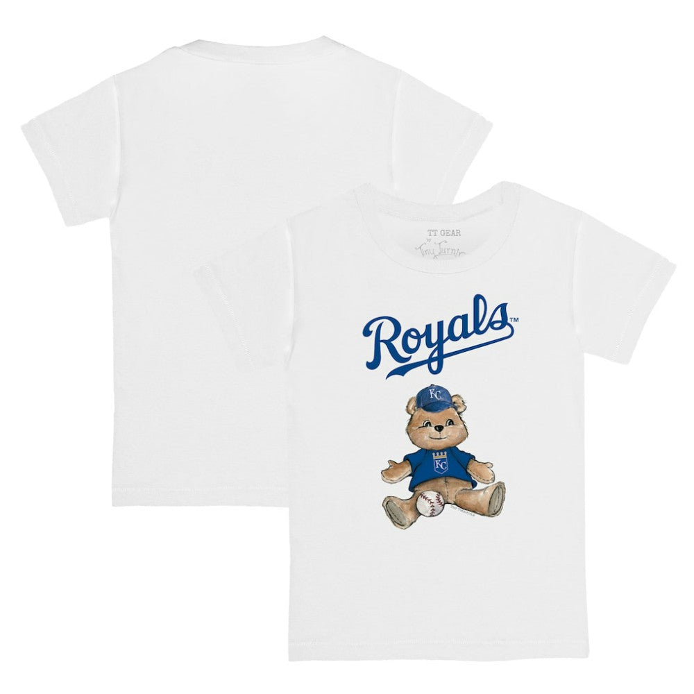 Kansas City Royals Tiny Turnip Youth Teddy Boy T-Shirt - White T-shirts