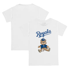 Kansas City Royals Tiny Turnip Youth Teddy Boy T-Shirt - White T-shirts