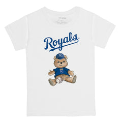 Kansas City Royals Tiny Turnip Youth Teddy Boy T-Shirt - White T-shirts
