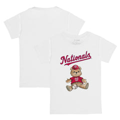 Washington Nationals Tiny Turnip Youth Teddy Boy T-Shirt - White T-shirts