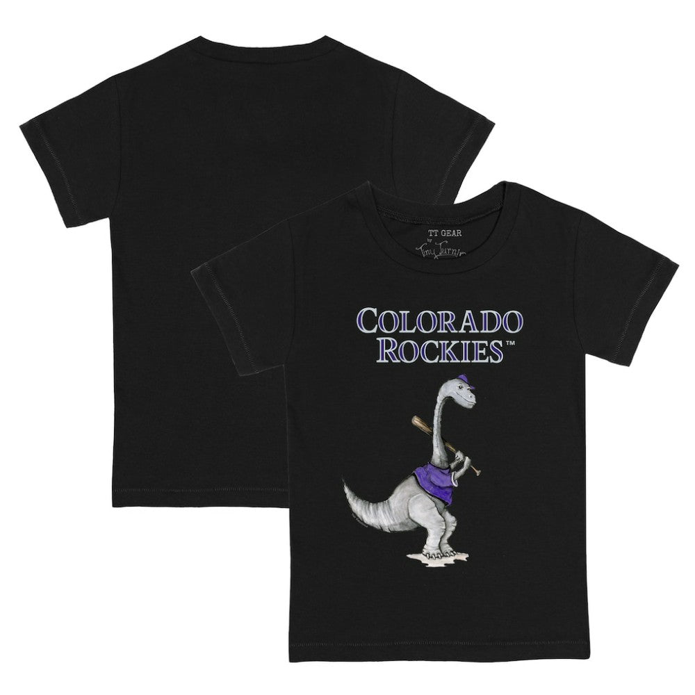 Colorado Rockies Tiny Turnip Youth Bronto T-Shirt - Black T-shirts