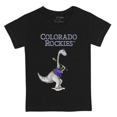 Colorado Rockies Tiny Turnip Youth Bronto T-Shirt - Black T-shirts