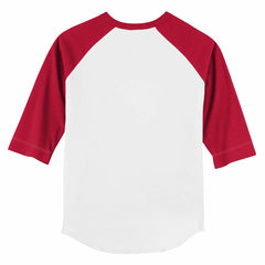 Cincinnati Reds Tiny Turnip Youth Diamond Cross Bats 3/4-Sleeve Raglan T-Shirt - White/Red T-shirts