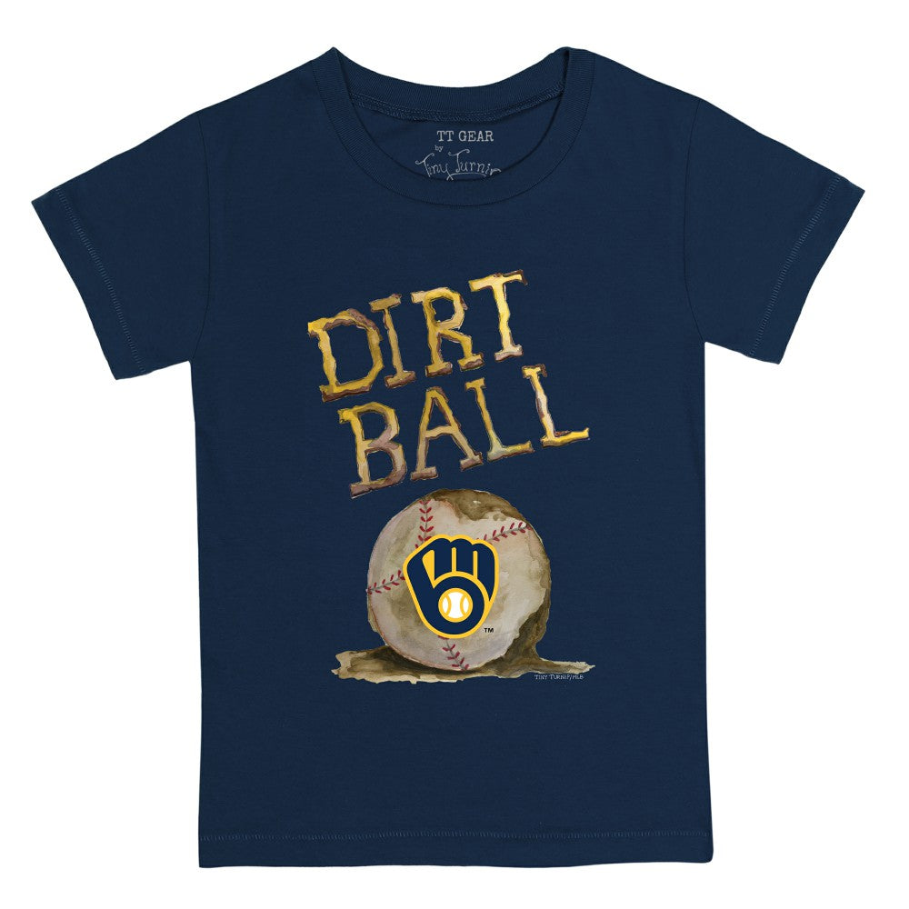 Milwaukee Brewers Tiny Turnip Youth Dirt Ball T-Shirt - Navy T-shirts