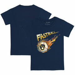 Milwaukee Brewers Tiny Turnip Youth Fastball T-Shirt - Navy T-shirts