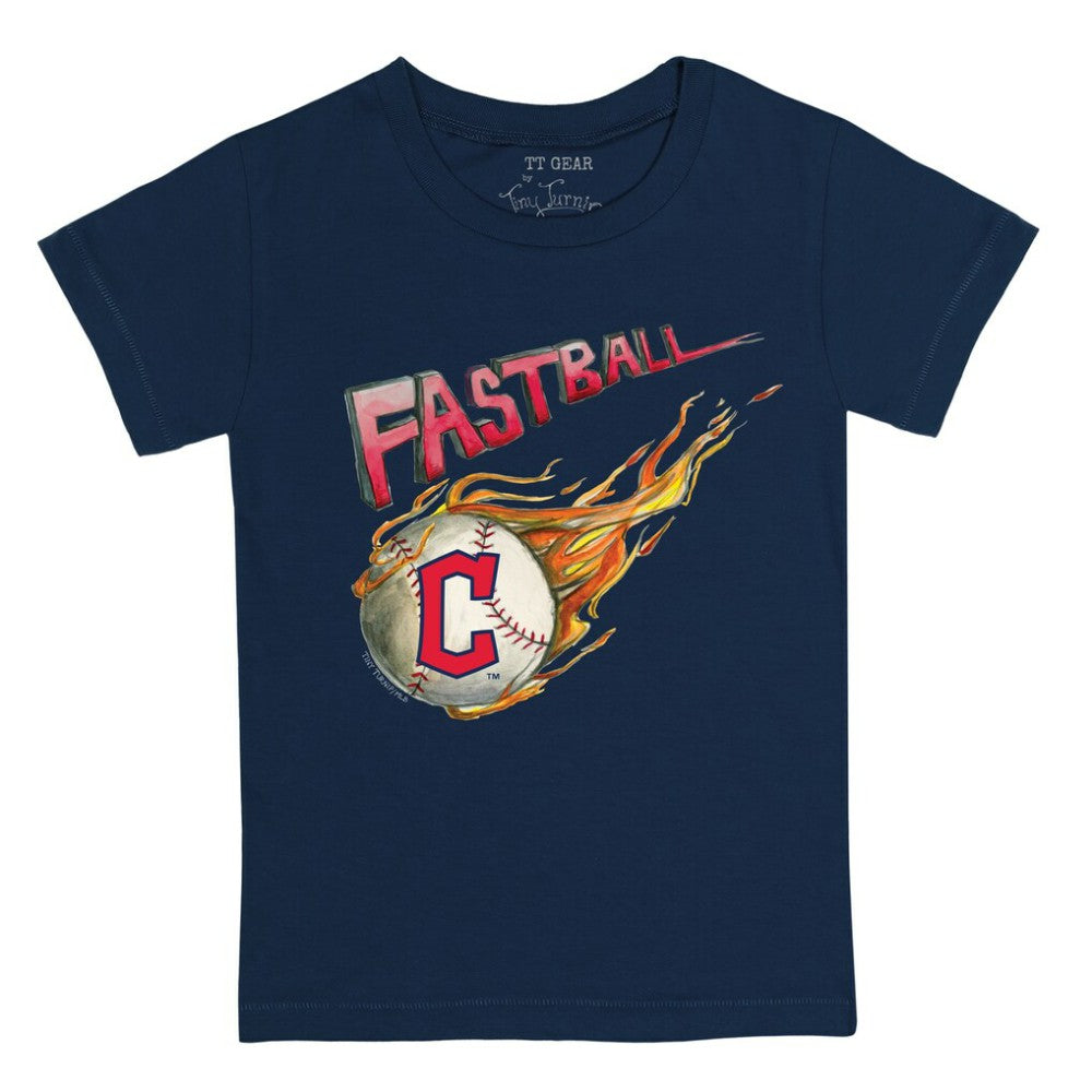 Cleveland Guardians Tiny Turnip Youth Fastball T-Shirt - Navy T-shirts