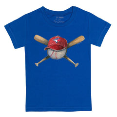 Toronto Blue Jays Tiny Turnip Youth Hat Crossbats T-Shirt - Royal Hats