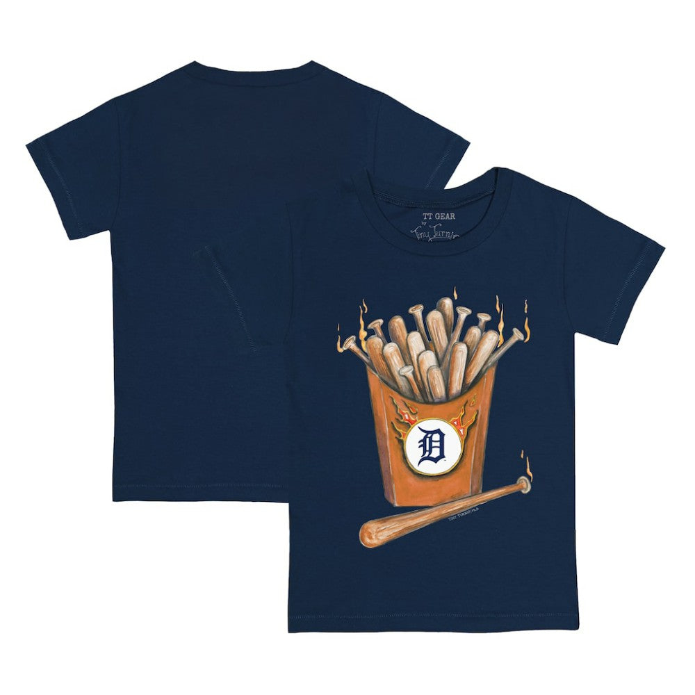 Detroit Tigers Tiny Turnip Youth Hot Bats T-Shirt - Navy T-shirts