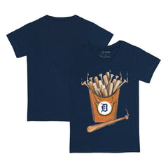 Detroit Tigers Tiny Turnip Youth Hot Bats T-Shirt - Navy T-shirts