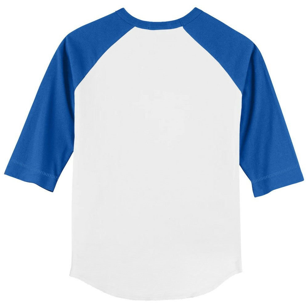 Chicago Cubs Tiny Turnip Youth Hot Bats 3/4-Sleeve Raglan T-Shirt - White/Royal T-shirts