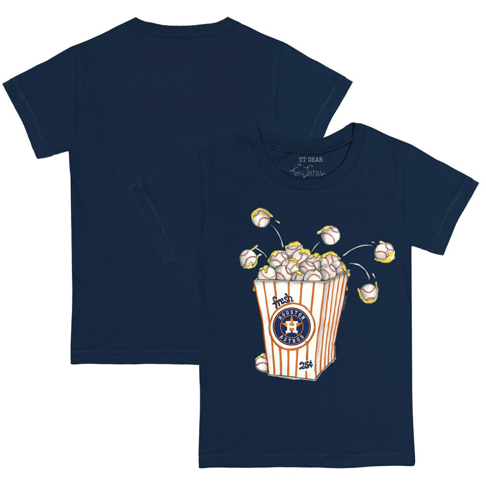 Houston Astros Tiny Turnip Youth Popcorn T-Shirt - Navy T-shirts