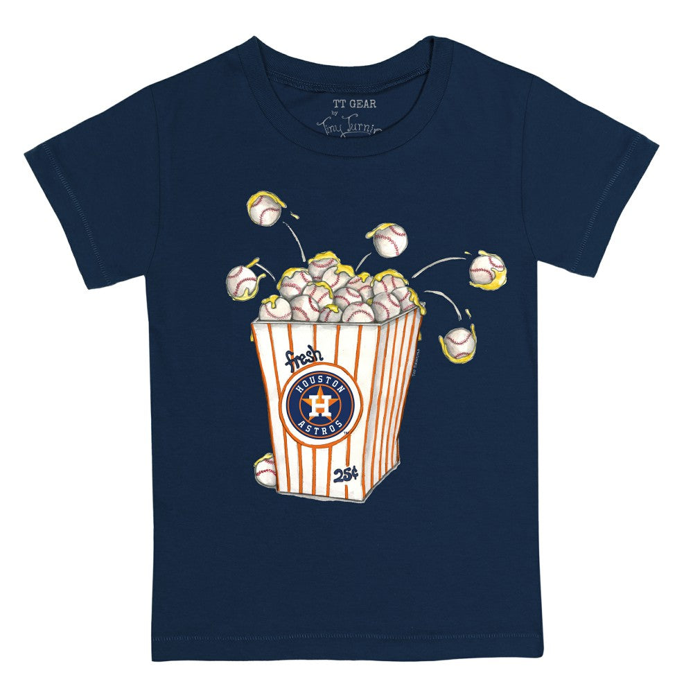 Houston Astros Tiny Turnip Youth Popcorn T-Shirt - Navy T-shirts