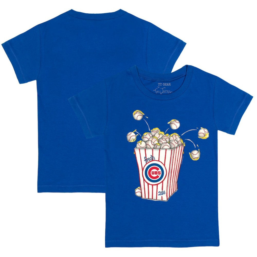 Chicago Cubs Tiny Turnip Youth Popcorn T-Shirt - Royal T-shirts