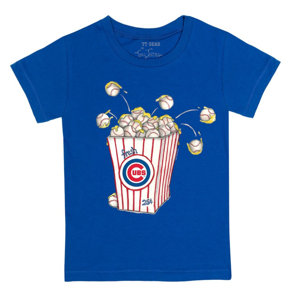 Chicago Cubs Tiny Turnip Youth Popcorn T-Shirt - Royal T-shirts