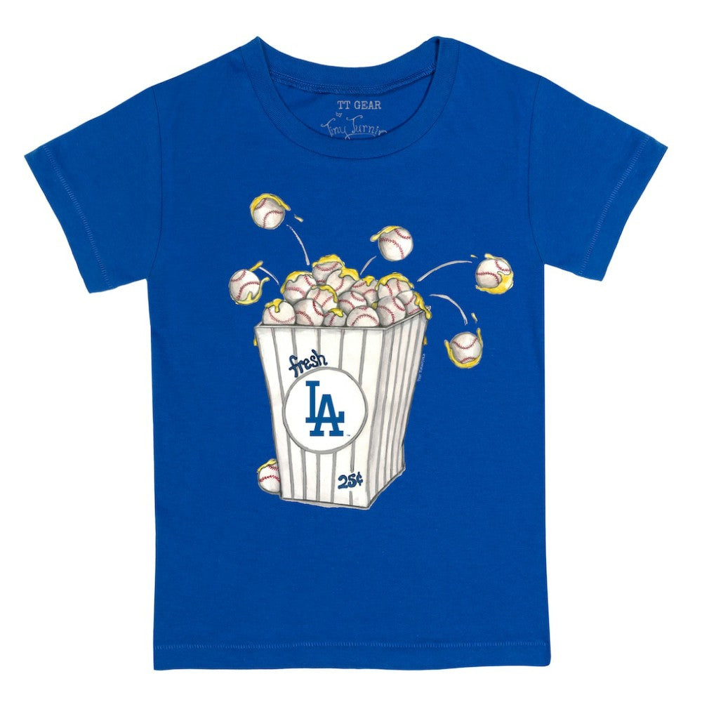 Los Angeles Dodgers Tiny Turnip Youth Popcorn T-Shirt - Royal T-shirts