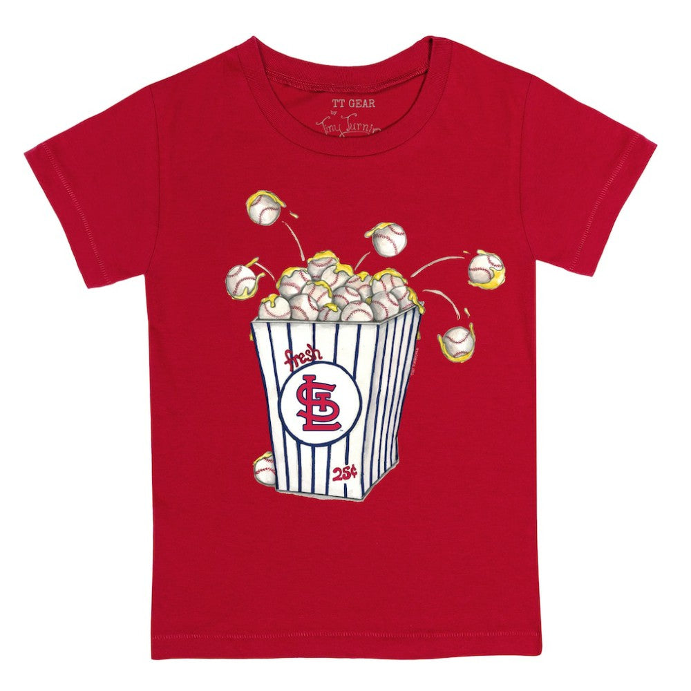 St. Louis Cardinals Tiny Turnip Youth Popcorn T-Shirt - Red T-shirts