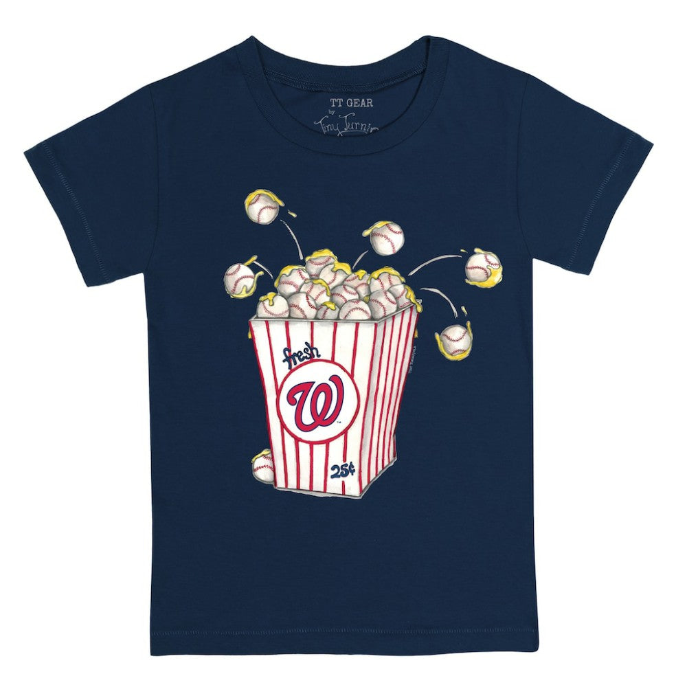 Washington Nationals Tiny Turnip Youth Popcorn T-Shirt - Navy T-shirts