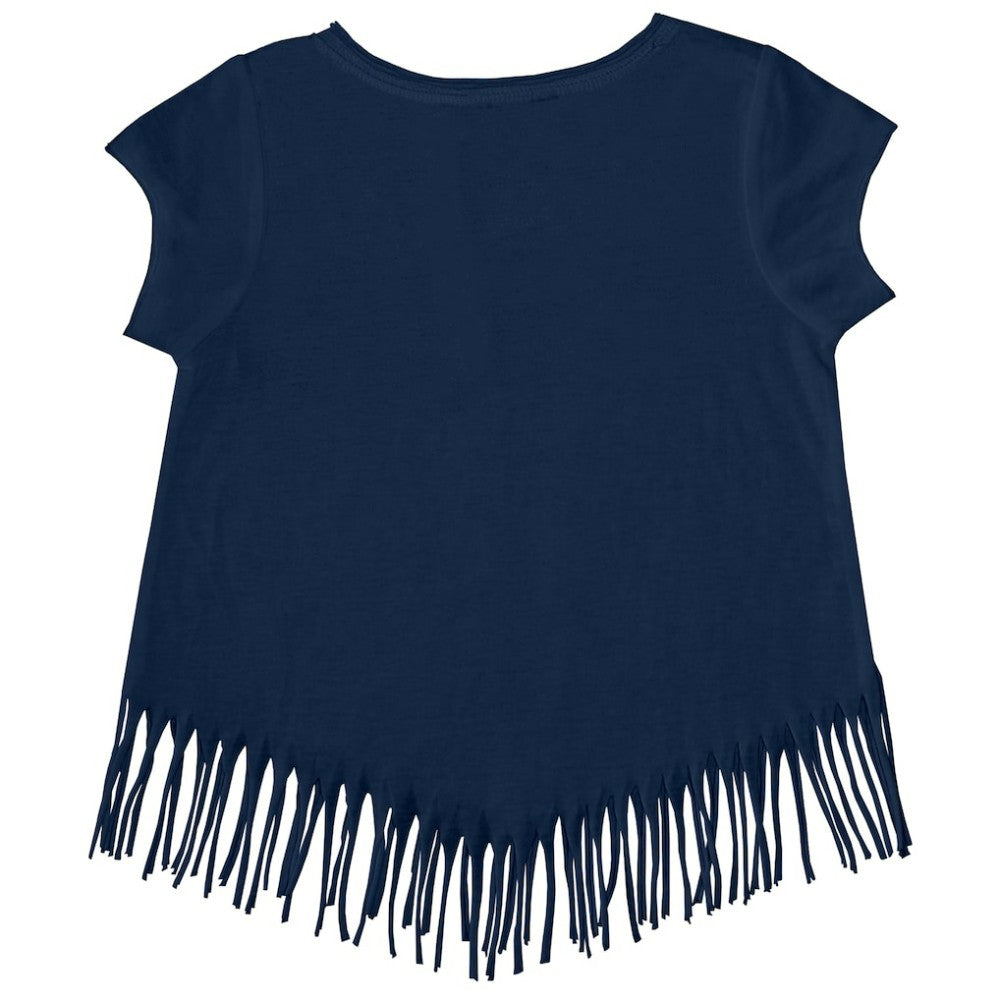 Tampa Bay Rays Tiny Turnip Girls Youth Prism Arrows Fringe T-Shirt - Navy T-shirts