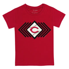 Cincinnati Reds Tiny Turnip Youth Prism Arrows T-Shirt - Red T-shirts