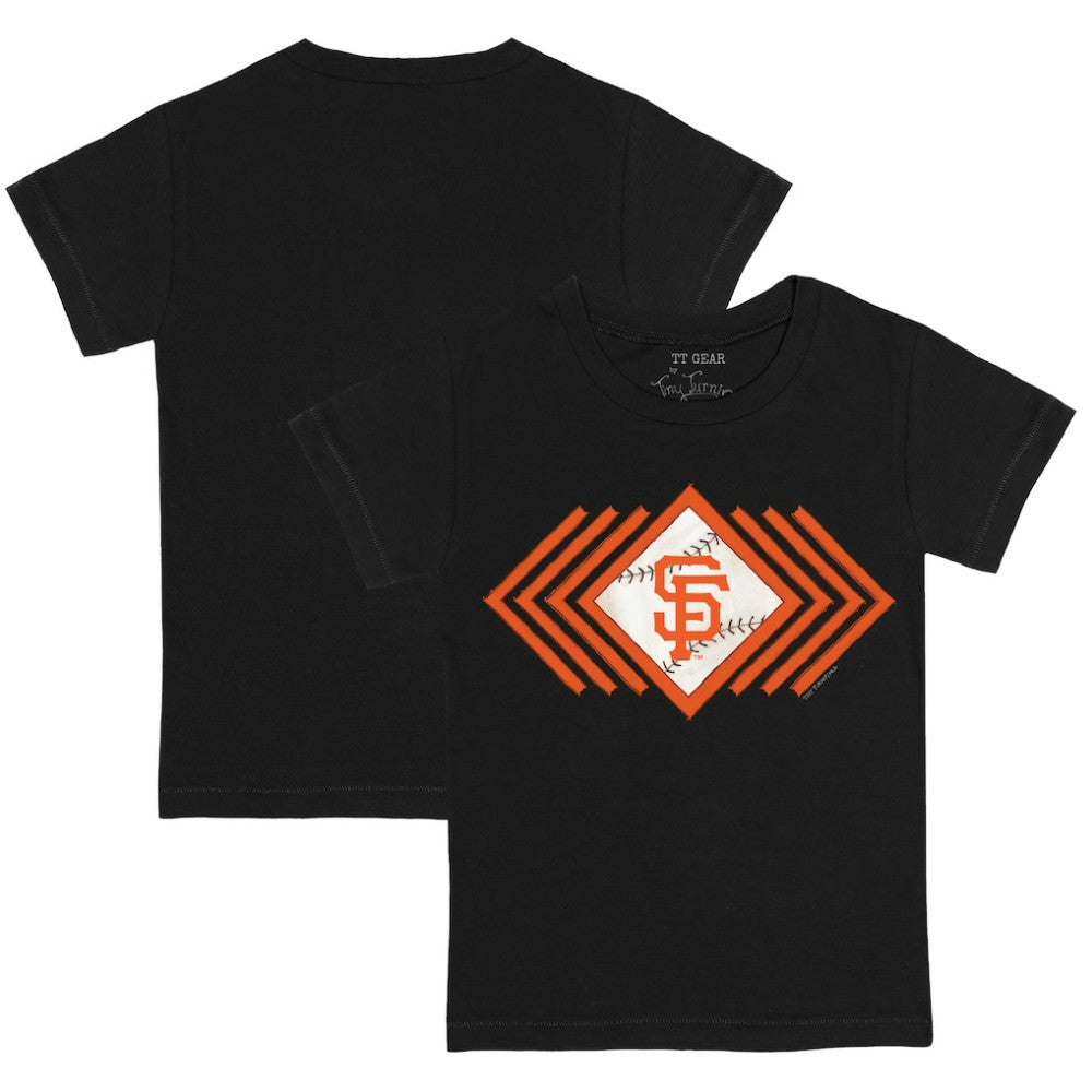 San Francisco Giants Tiny Turnip Youth Prism Arrows T-Shirt - Black T-shirts