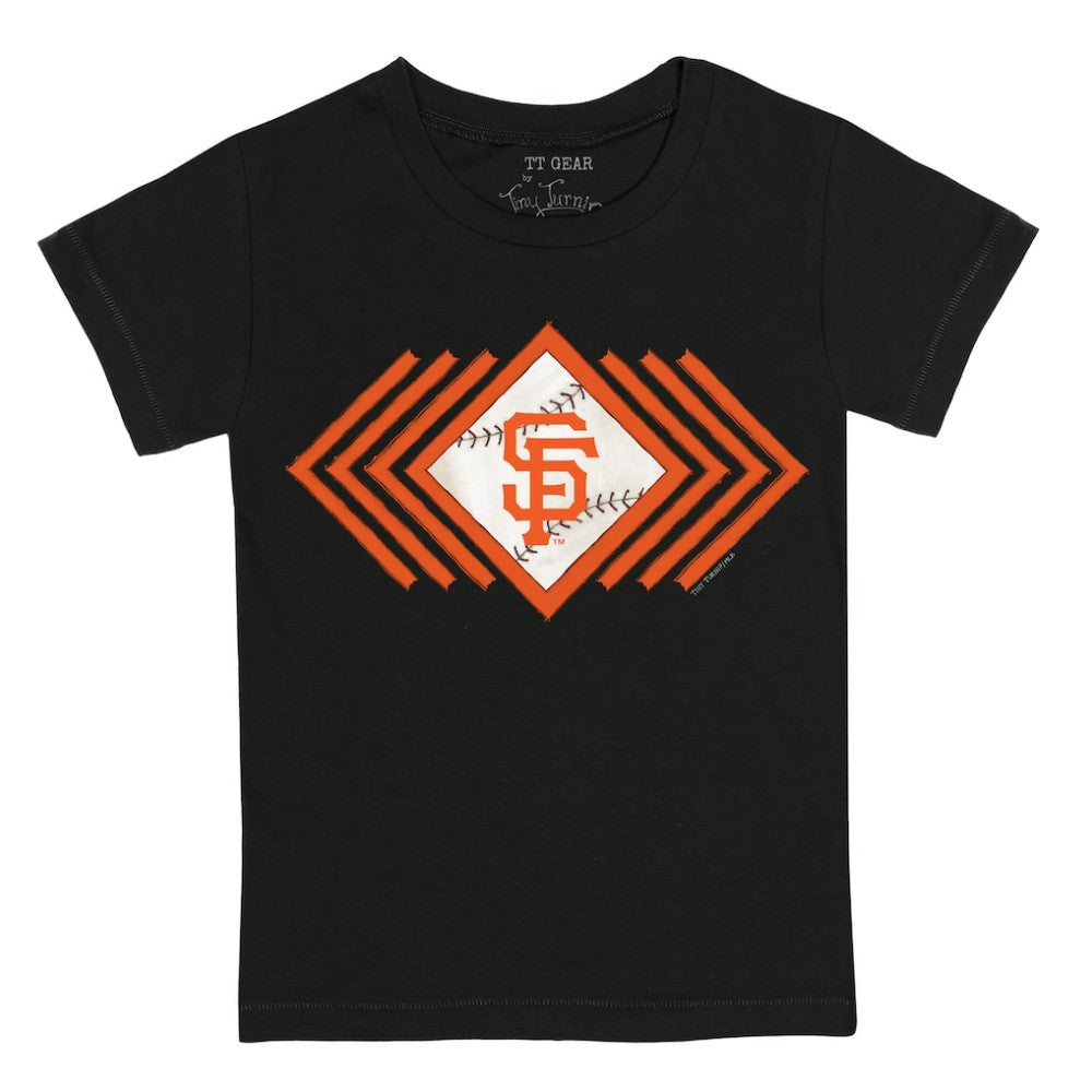 San Francisco Giants Tiny Turnip Youth Prism Arrows T-Shirt - Black T-shirts