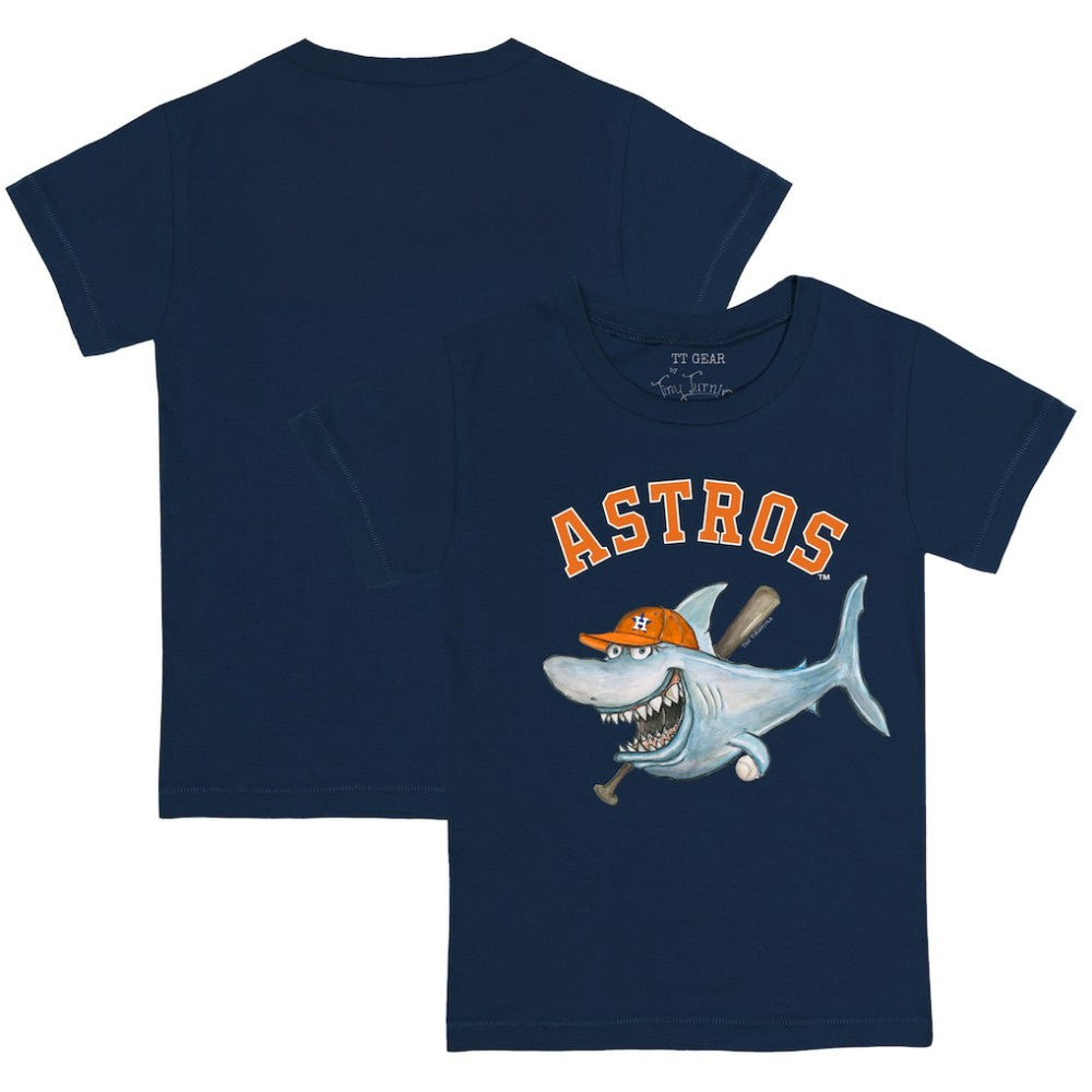 Houston Astros Tiny Turnip Youth Shark T-Shirt - Navy T-shirts