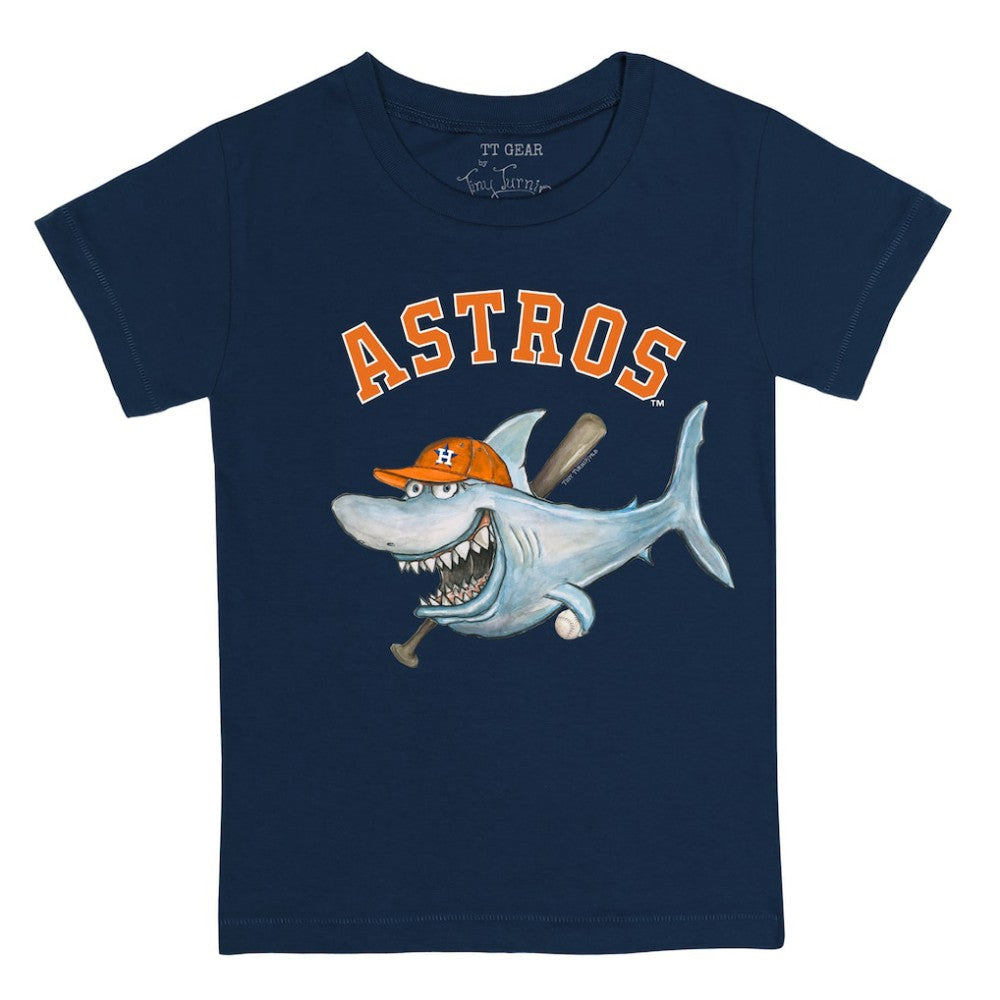 Houston Astros Tiny Turnip Youth Shark T-Shirt - Navy T-shirts