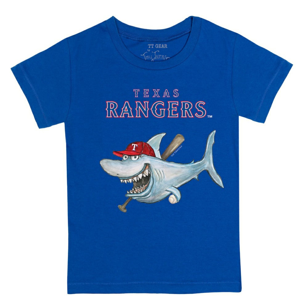 Texas Rangers Tiny Turnip Youth Shark T-Shirt - Royal T-shirts