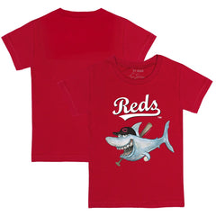 Cincinnati Reds Tiny Turnip Youth Shark T-Shirt - Red T-shirts