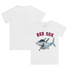 Boston Red Sox Tiny Turnip Youth Shark Logo T-Shirt - White T-shirts